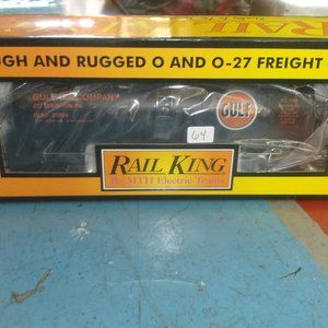 MTH Rail King Gulf Tank Car train railroad setup display MIB